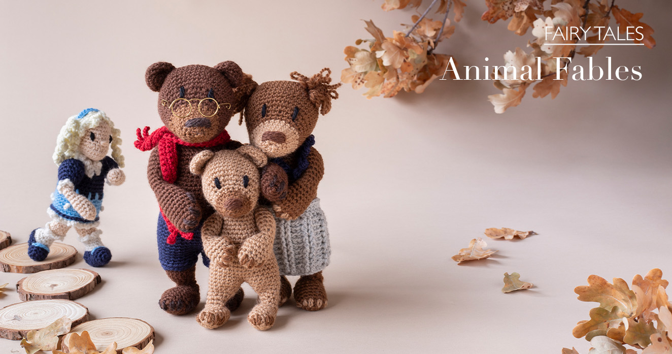 FAIRY TALES animal fables goldilocks bears crochet patterns